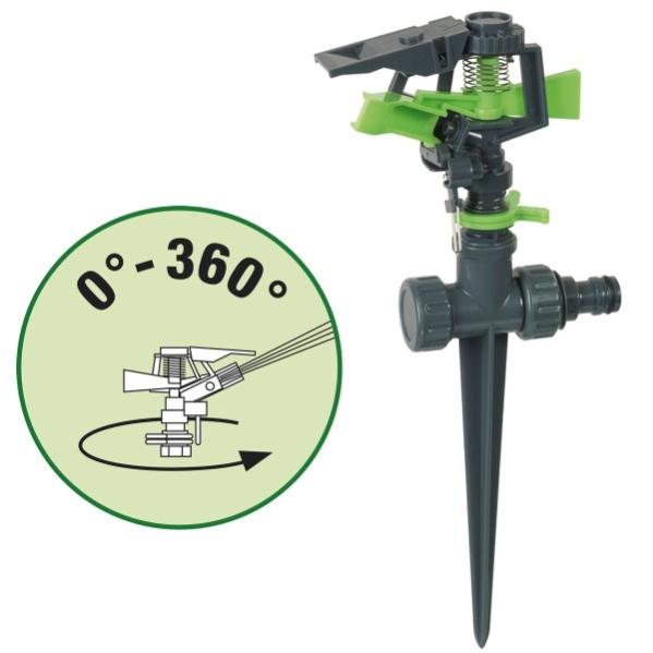 Irrigatore da giardino con picchetto e 5 modalità di spruzzo regolabili | Leroy Merlin