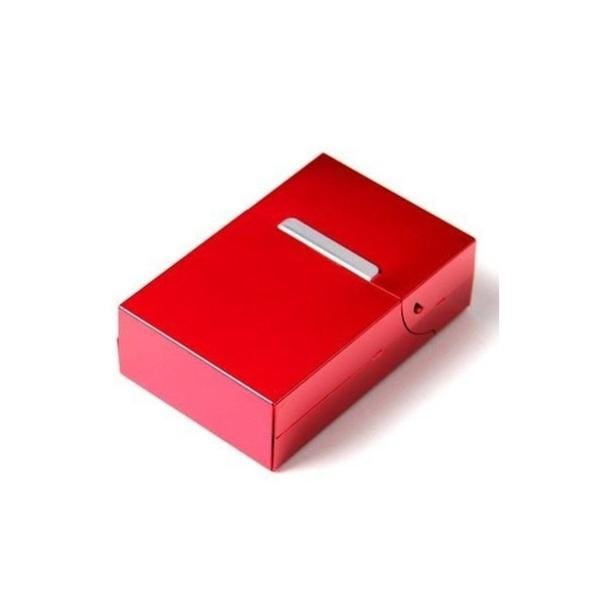 Trade Shop - Portasigarette In Alluminio Porta Pacchetto Sigarette Chiusura  Magnetica Scatto