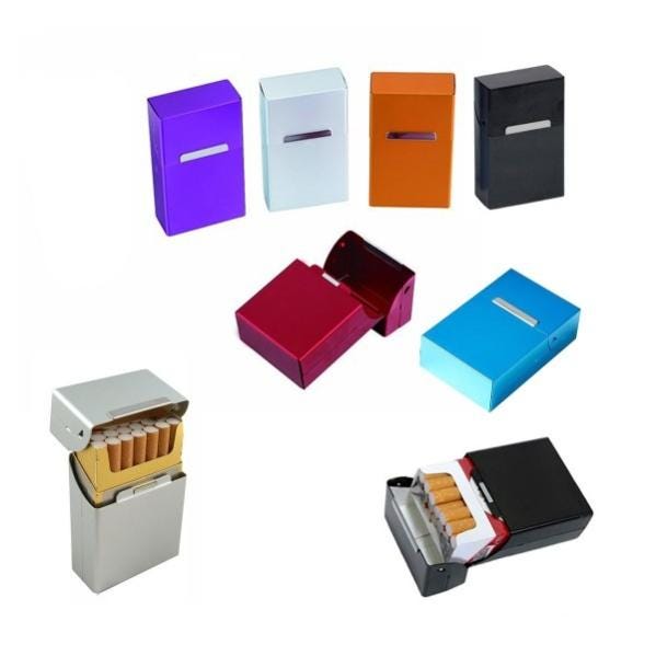 Portasigarette In Alluminio Sinzau - Antiurto, Antiacqua, Chiusura Magnetica, 2 Pezzi - Foto 8