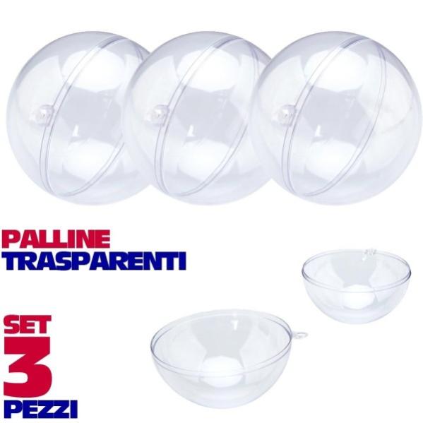NUOBESTY 5pezzi Trasparente Riempibile di Plastica Uova di Pasqua da Riempire Sfere di Plastica Trasparente Uova di Riutilizzabili Bomboniere per Pasqua e Decorazioni