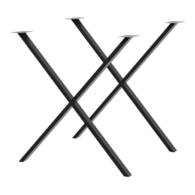 Set De 2 Pieds De Table H ng Forme X En Acier 70 X 65 Cm en casa set-de-2-pieds-de-table-h-ng-forme-x-en-acier-70-x-65-cm-en-casa