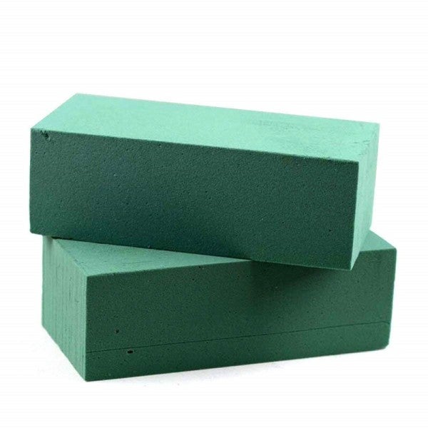 Trade Shop - Spugna Per Fiori 2pz Spugne Idrofila Verde 23x11cm Fioristi  Composizione Floreali