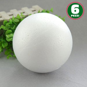 Palla polistirolo sfera set da 50 palline diam. 4 cm