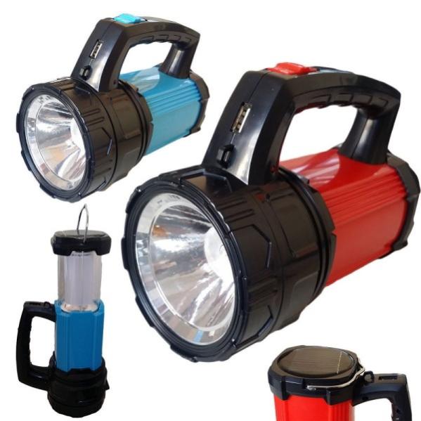 Torcia Lampada Pannello Solare Portatile Ricaricabile Led 40 Sos Usb Jfs 101 55368308 - Foto 3