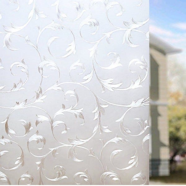 3D Pellicola per finestra in vinile non adesiva,Pellicola finestra vetro  colorato privacy pellicola per Casa Bagno Cucina Ufficio75cmx150cmPonte di