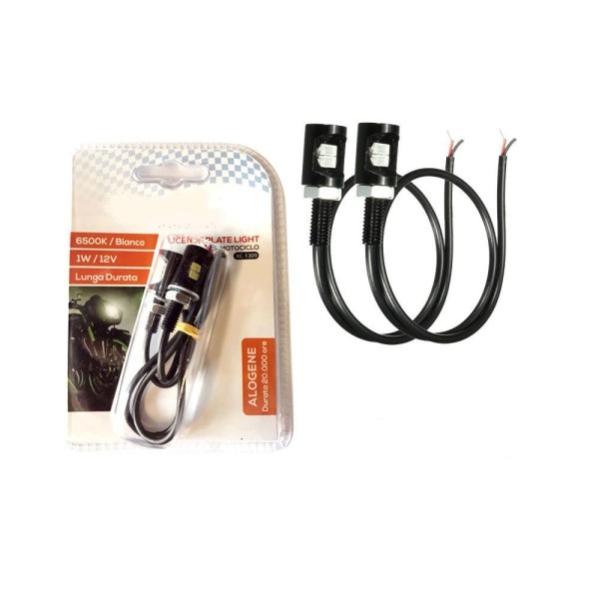 77541401 PORTATARGA REGOLABILE UNIVERSALE PER MOTO ALLUMINIO CROMATO
