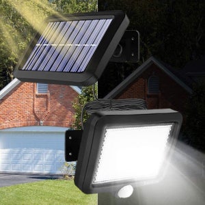 Ortiny Faro LED Esterno con Pannello Solare, 256 LED 3Modes Faretto Led da  Esterno Solare con