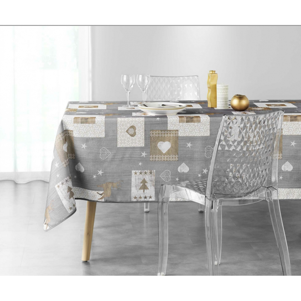 Nappe Ronde Qualité Restaurant Wamsutta Canne - 100% Coton, Résiste Aux Taches, Blanc, 6-8 Pers