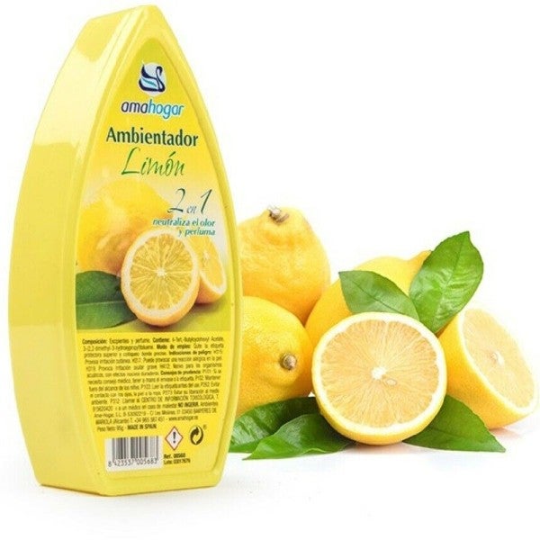 Trade Shop - Set 12 Deodoranti Gel Profumo Ambiente Assorbi Odori Fragranza  Limone