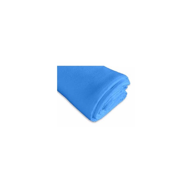 Serviette de douche microfibre bleue 100 x 80