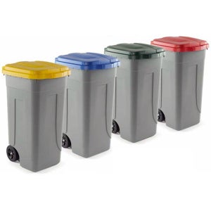 Bidone industriale MOBIL PLASTIC verde 50lt