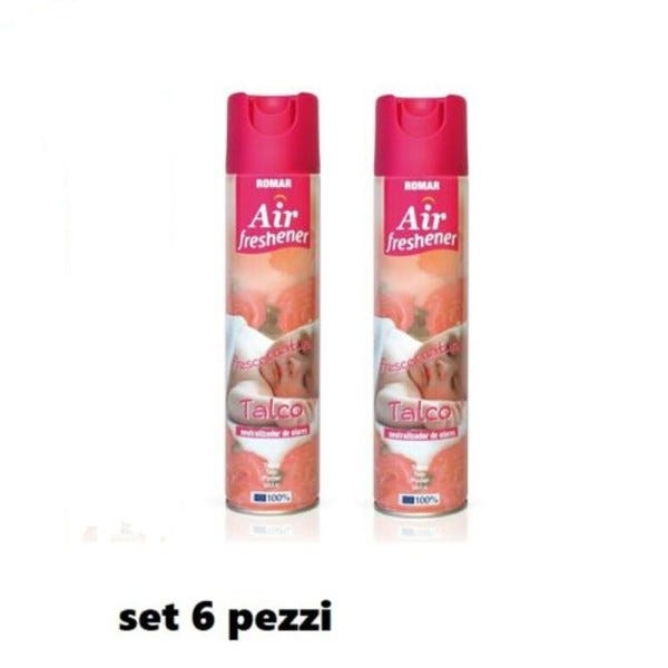 Trade Shop - Set 6 Pz Deodorante Per Ambiente Spray Profumo Casa