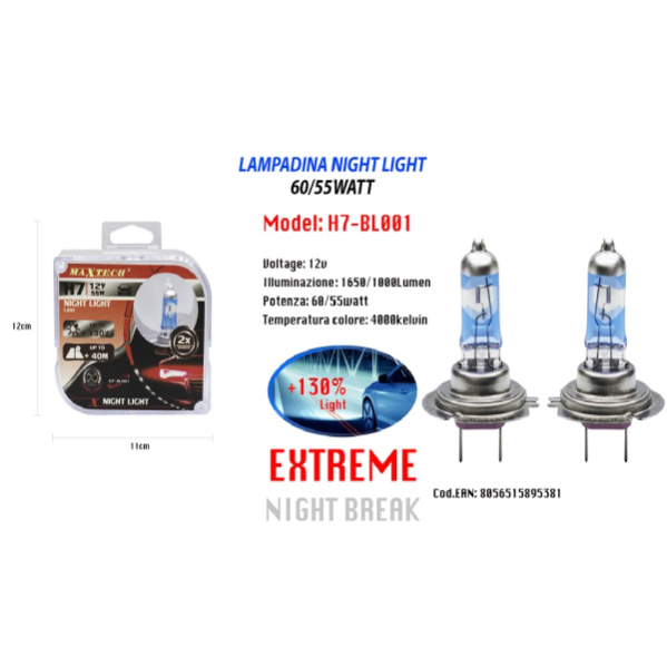 2x Car Capo Luce Anteriore H7 Lampadina 12V 55W - Foto 12