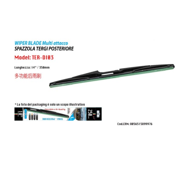 Tergicristallo Anteriore Wish 28 Pollici – Universale 700mm Per Audi A2 (2001-2005)