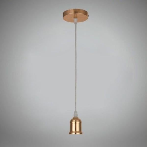 Lampadario Portalampada 1MT Vintage E27 Ф300mm - Mod VT-7777-Oro