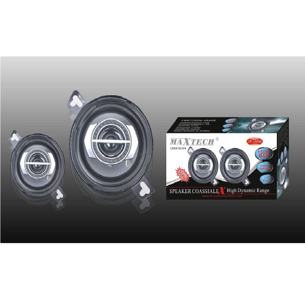 Trade Shop - Casse Per Auto 150w 4 Vie Audio Volume Speaker Coassiale  Musica Maxtech Sp-150w