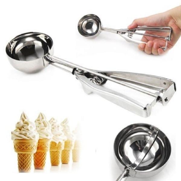 STÖCKEL paletta per gelato ovale 1/30 62x43mm acciaio - STOCKEL 755273
