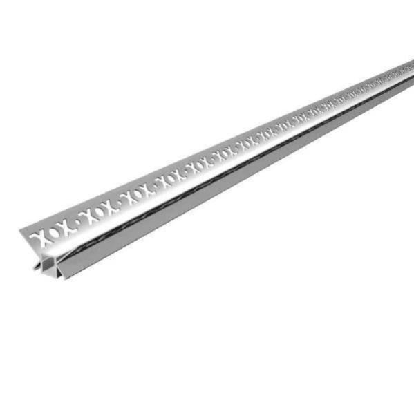 MED Profili Pavimenti E Rivestimenti, Profilo Jolly Ad Angolo, Acciaio Inox, Alluminio E Plastica, (Profilo Cubo Quadrato Acciaio Inox Lucido Extra H 12mm Barra Mt 2,5