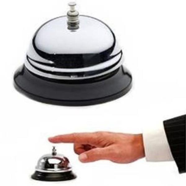 2Pcs Campanello Da Tavolo Metallico Lucido - Per Reception Hotel, Ristorante - Foto 10