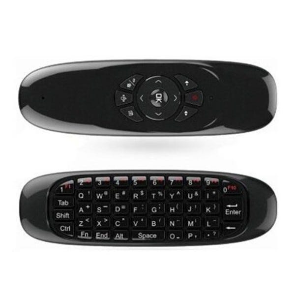 Trade Shop - Telecomando Air Mouse C-120 Wireless 2,4 Ghz Mini Tastiera  Movimento Android Pc