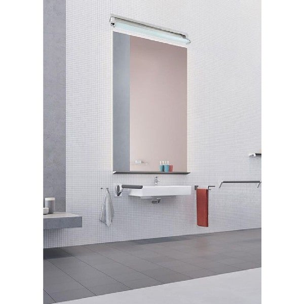 Trade Shop - Applique Lampada Da Specchio Lineare Bagno Orientabile 9w Luce  4000k 6500k F01 Bianco Naturale 