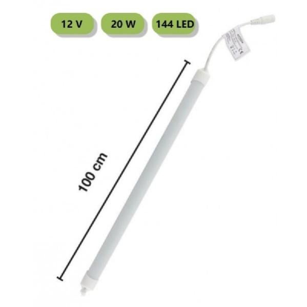Trade Shop - Striscia Rigida Barra Led Profilo Alluminio 1mt Luce 3000k ...