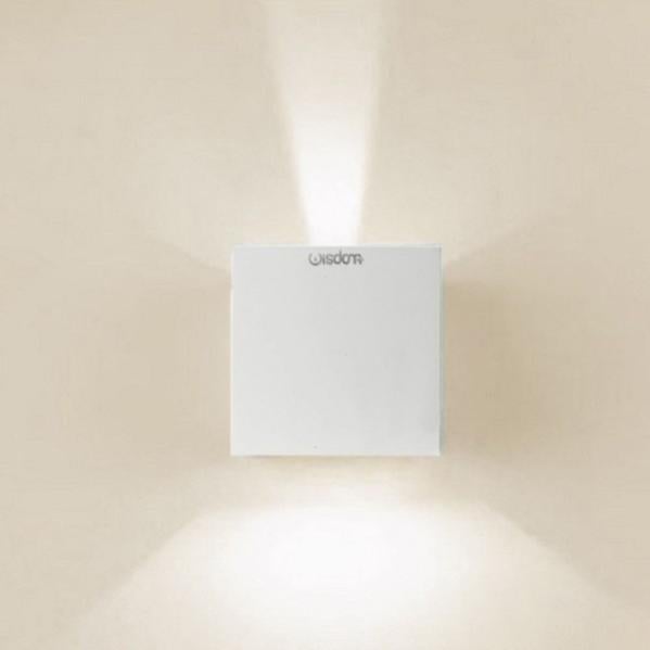Applique Led Cubo Da Parete 6W Doppia Emissione Bianco IP65 Bianco Freddo 6000k Wisdom - Foto 4