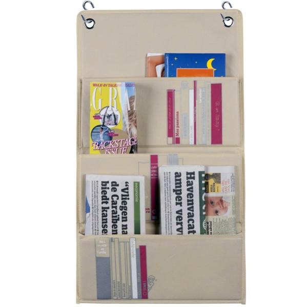 Organizer Da Porta 12 Tasche Appendibile Con Ganci - Per Bagno, Cameretta, Camper - Bianco - 2