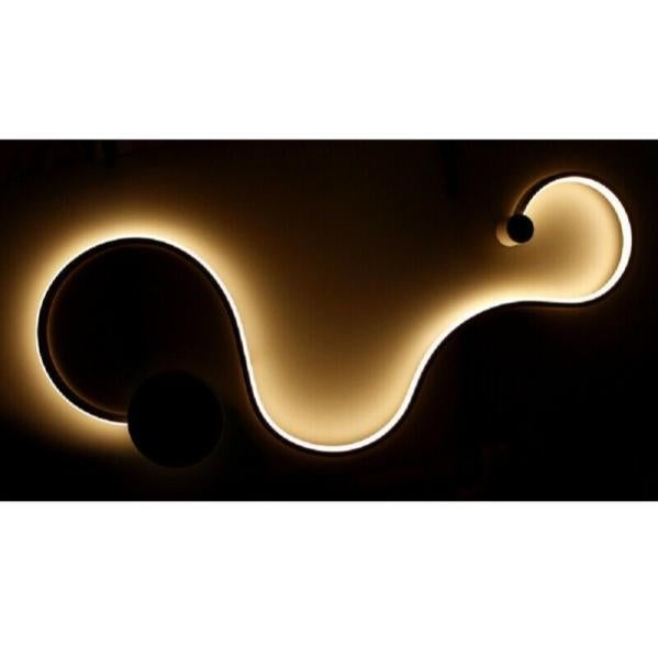 Applique Led 12w Infinito Lampada Da Parete Intrecciato Bianco Stile Moderno Luce Fredda Naturale Calda Naturale 4000k 58845033 - Foto 2