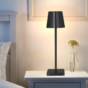 Lampada da Tavolo Senza Fili, USB Lampada Ricaricabile da Scrivania per  Esterni, 3 Modalità di Colore LED Eye-Protect Lampada da