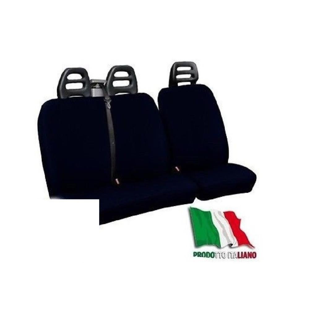 Set Coprisedili Auto Universali 5 Posti – Poliestere, Antisudore, Per Van E Furgoni, Con Fodere Poggiatesta E Ganci