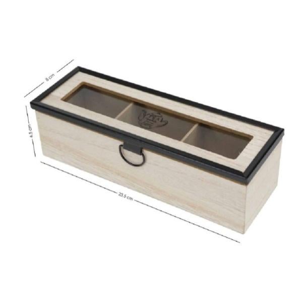 Organizer Per Caffè E The In Legno - Porta Cialde, Zucchero, Bustine Con Personalizzazione - Foto 3