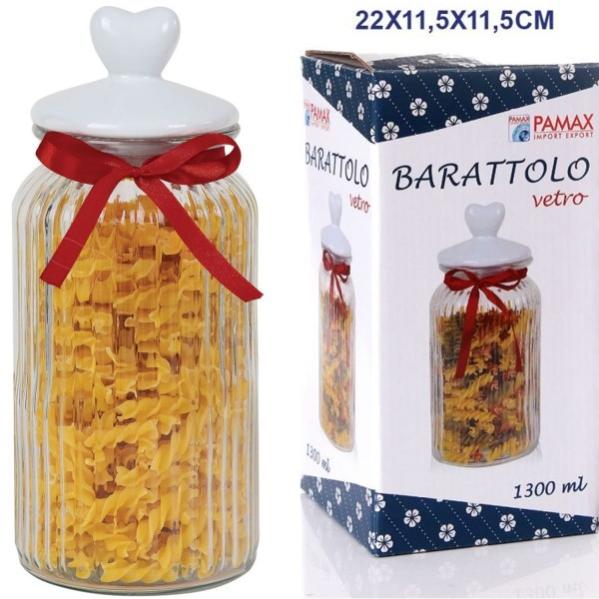 Barattolo in ceramica con coperchio in bambù Coimbra Barattoli di Barattolo in ceramica con coperchio in bambù Coimbra Barattoli di
