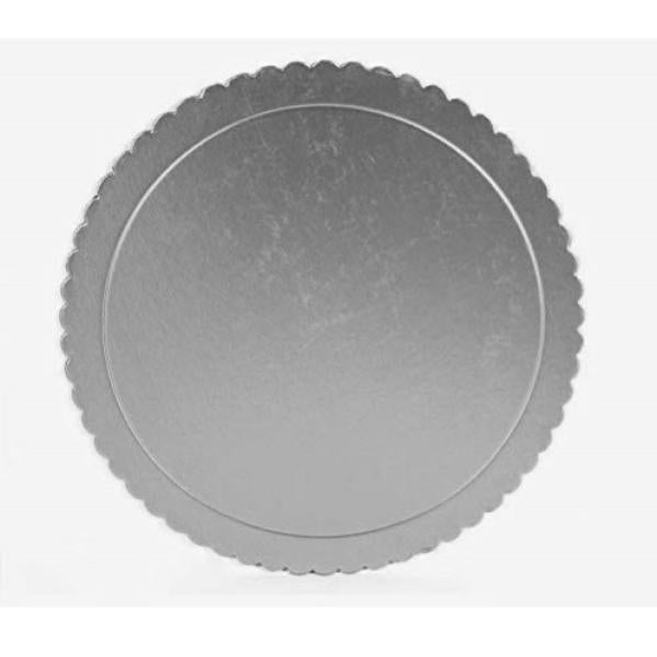 Habi Wood200 Sotto Torta In Cartone Tondo Decorato 20 Cm - Disco Portatorta Per Compleanni E Feste - Fondo Per Torte E Dolci