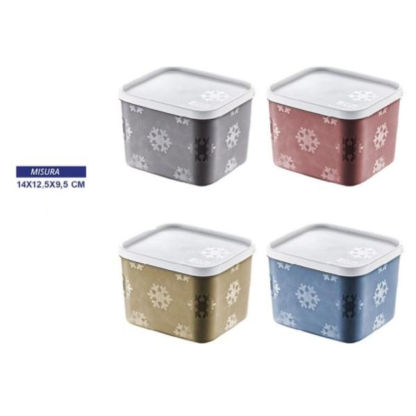 Cestino Contenitore 4 PZ Salvaspazio Frigo Colorato Cassetto - Foto 9