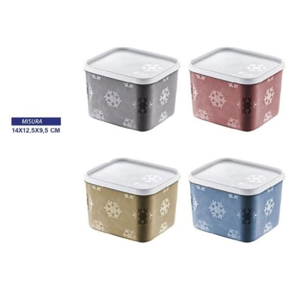 Cestino Contenitore 4 PZ Salvaspazio Frigo Colorato Cassetto - Foto 9