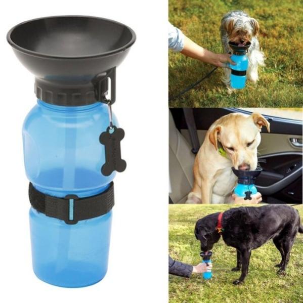 trade-shop-bottiglia-dispenser-acqua-400-ml-cane-cani-gatto-gatti-con