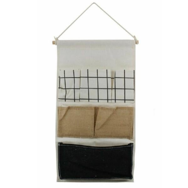 Tasca Appendibile Camera Borsa Portaoggetti Da Appendere - 2 Pezzi Organizer Da Parete | Grigio Tasche Appendibili - Foto 13