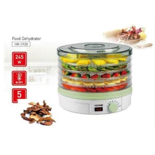 Essiccatore Per Alimenti BEPER - 5 Piani Trasparenti, Temperatura Regolabile 35-70°C, 250W, Per Frutta, Verdura Ed Erbe