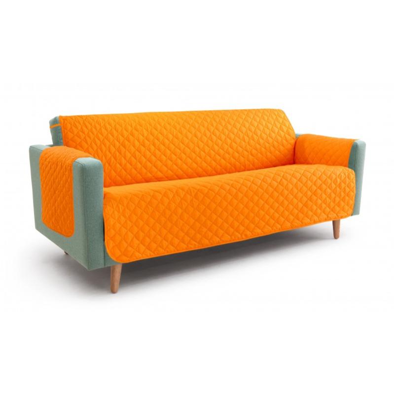 Copridivano Rosso In Poliestere Copridivano Trapuntato Double Face - Per Divani A 1, 2, 3, 4 Posti E Poltrone, Colore Rosso Copri Divano 3 Posti Con Braccioli - Foto 3