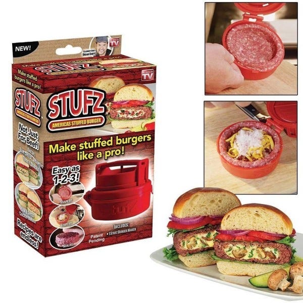 Trade Shop - Stampo Manuale Per Carne Macinata Hamburger Burger
