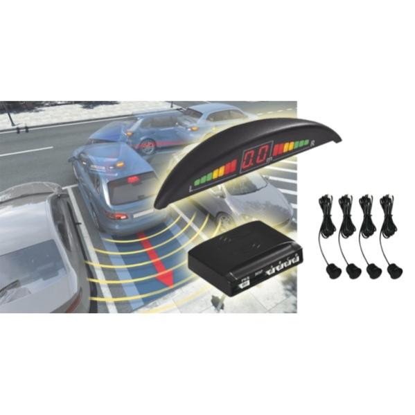 KIT 8 SENSORI DI PARCHEGGIO FRONTE/RETRO CON DISPLAY LED INVISIBILI