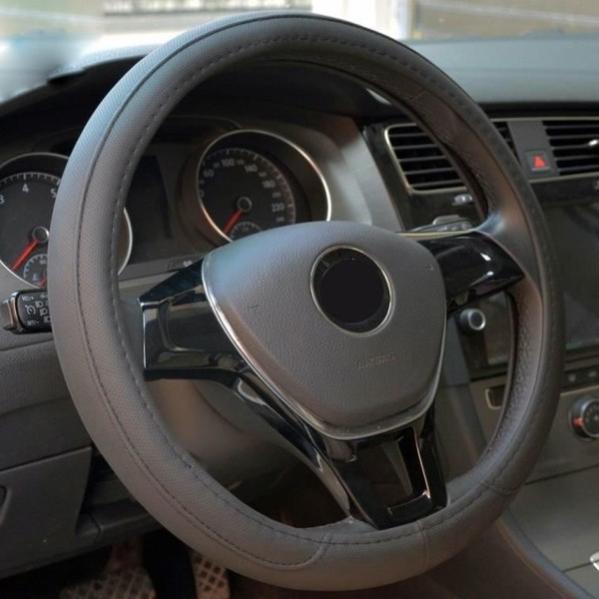 Amiss Coprivolante Auto In Pelle Nappa - Set Da 3 Pezzi Segmentato, Universale, Antiscivolo, Resistente Al Calore