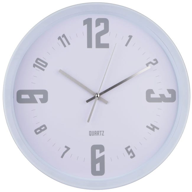 Aptitud regla Teoría básica Reloj pared redondo 35 cm - blanco | Leroy Merlin