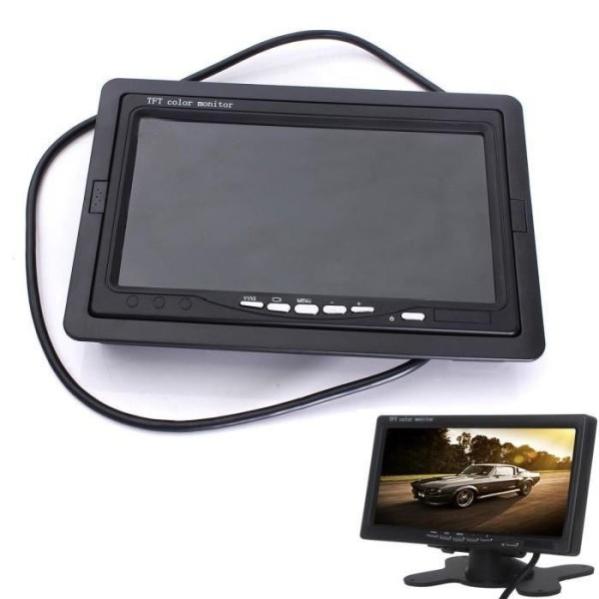 KIT MONITOR LCD TFT 4.3 VIDEO AUTO CAMPER CON TELECAMERA RETROMARCIA PARCHEGGIO