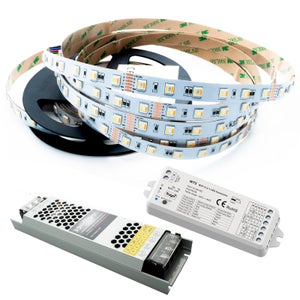 Kit bande LED RGB 30LED/m étanche 5m contrôleur SOUND avec