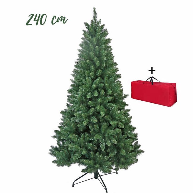 Quanti Rami Deve Avere Un Albero Di Natale Folto Albero di Natale super folto verde 1830 rami h 240 cm | Leroy Merlin
