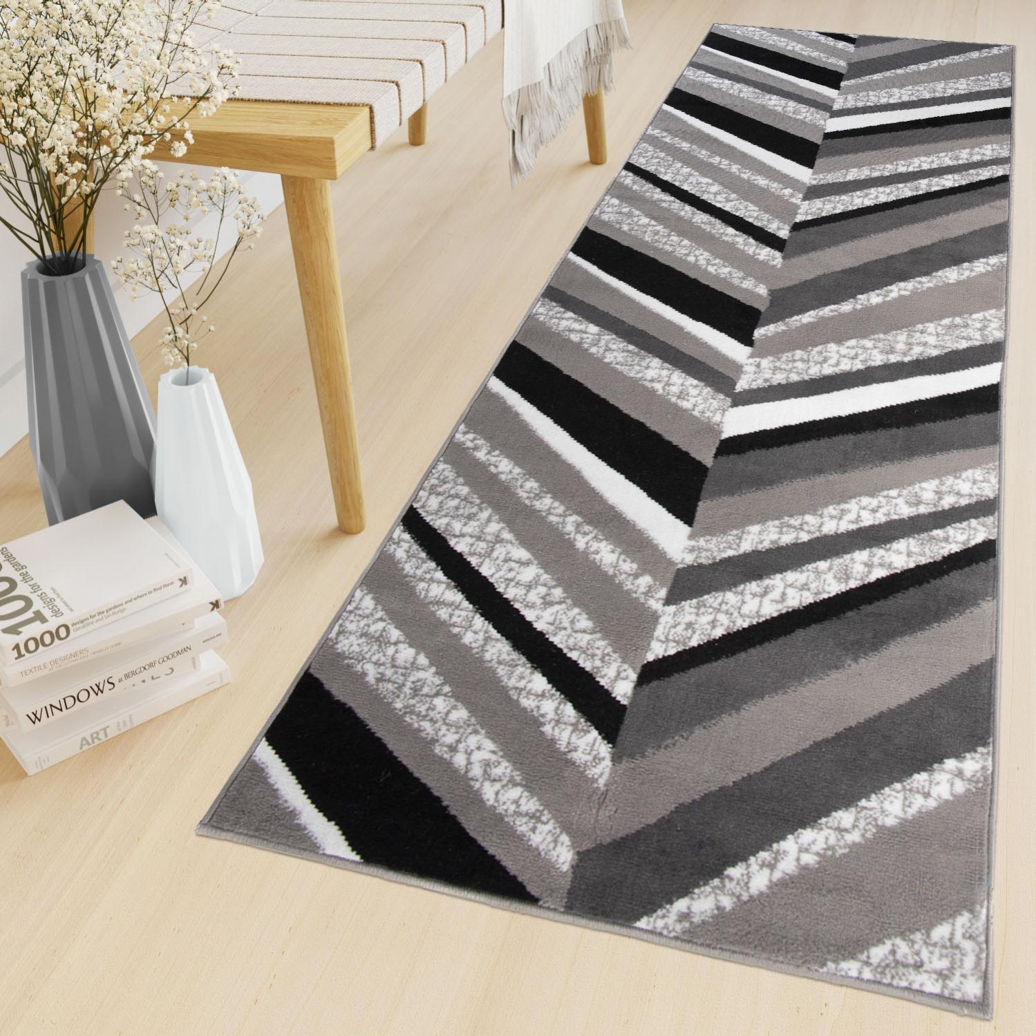 Tapis Couloir Moderne - Longue Personnalisable 1-6m Pour Intérieur/Extérieur