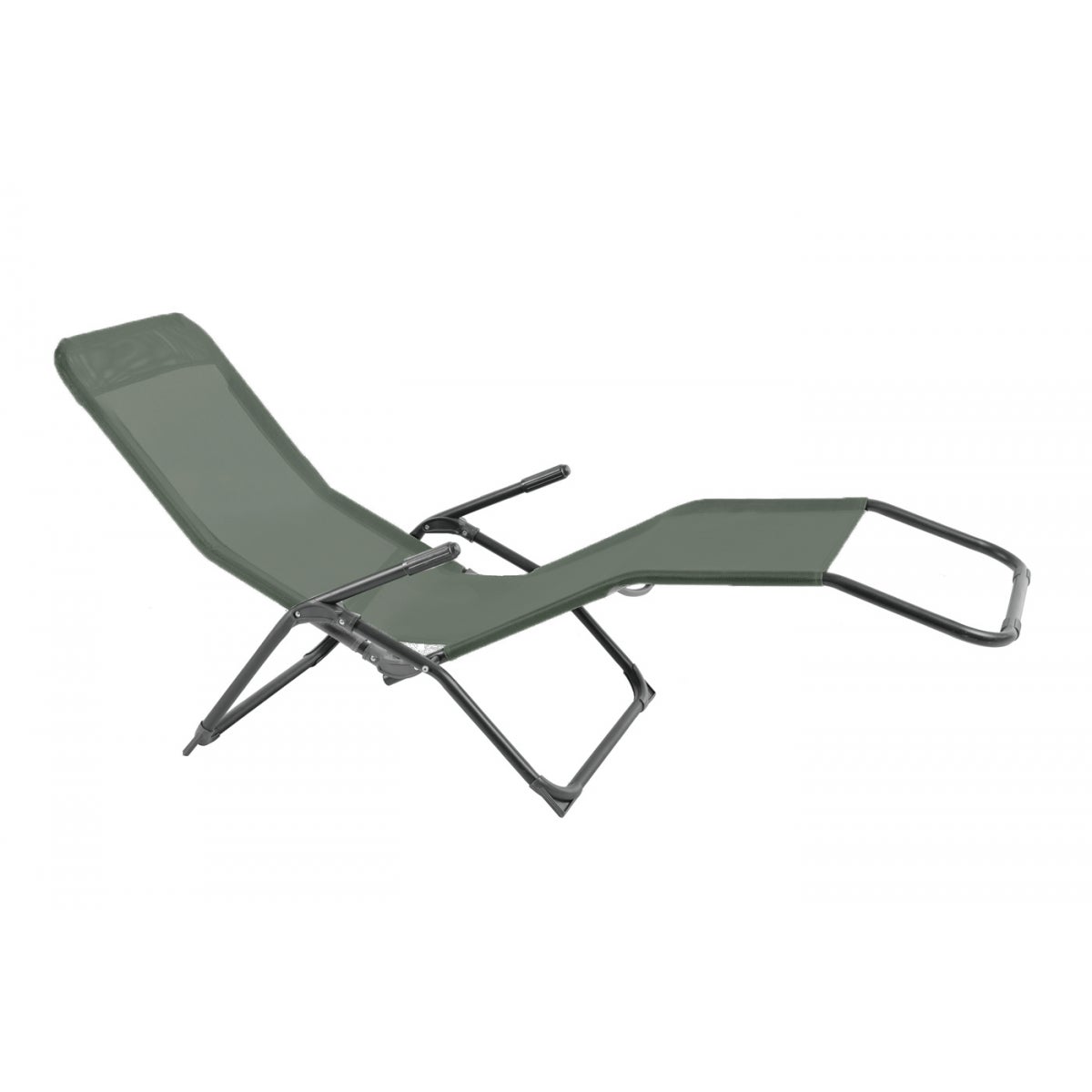 Lot de 2 Chaises Longues Kaki Acier Leroy Merlin