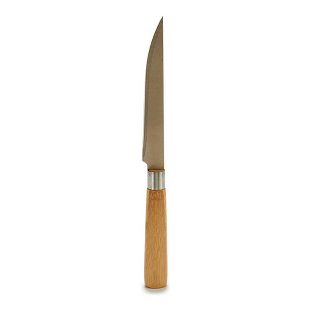 Coltello 2 x 24 x 2 cm Argentato Marrone Acciaio inossidabile Bambù